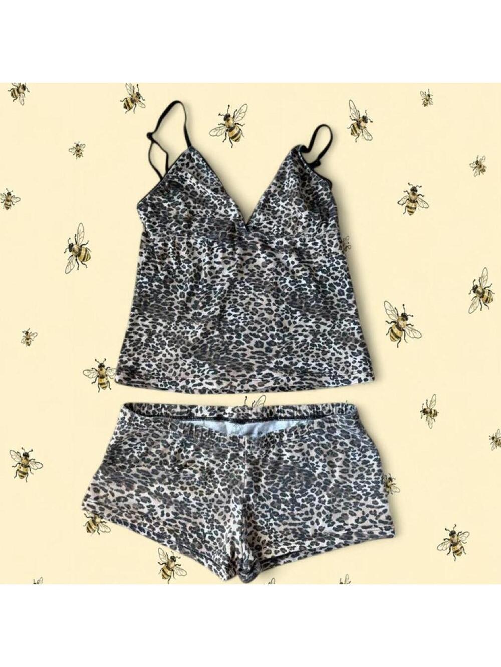 Brandy Melville cheetah tank and shorts set